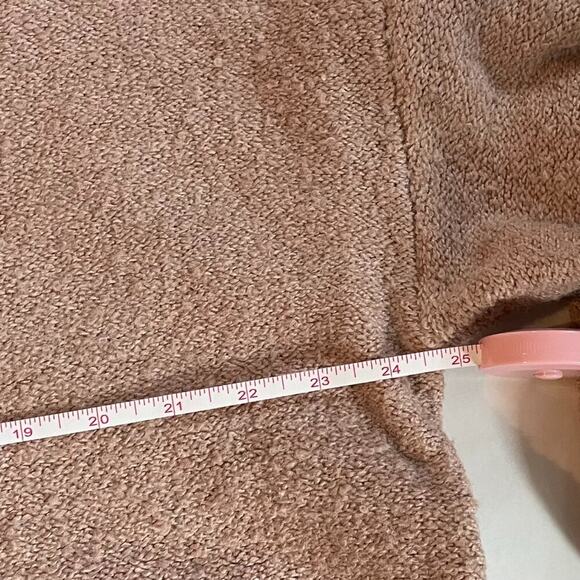 Altar'd State Pink Oversized Chunky Boucle Knit Turtleneck Sweater, Boxy, L - Picture 10 of 11